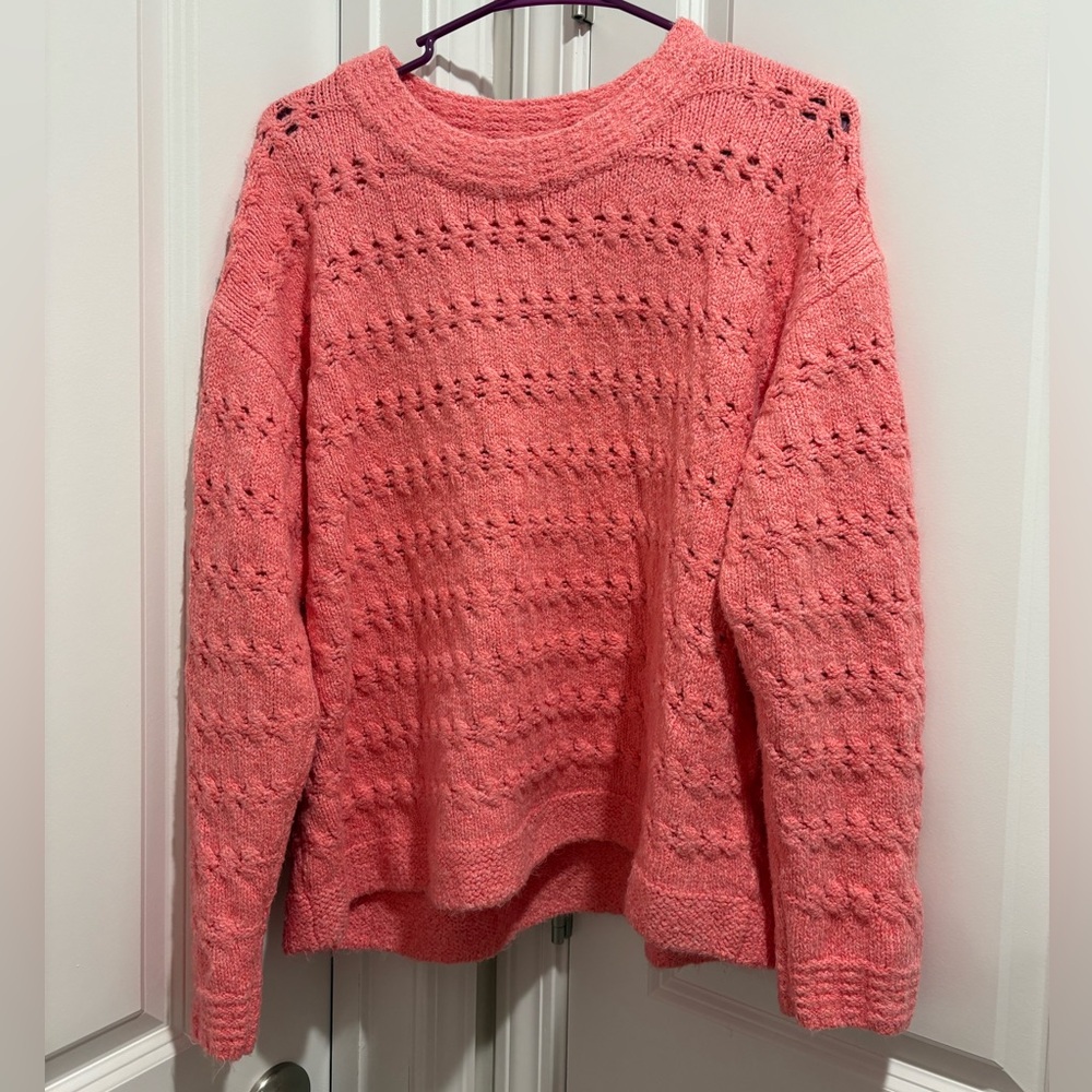 Old Navy Coral Knit Sweater